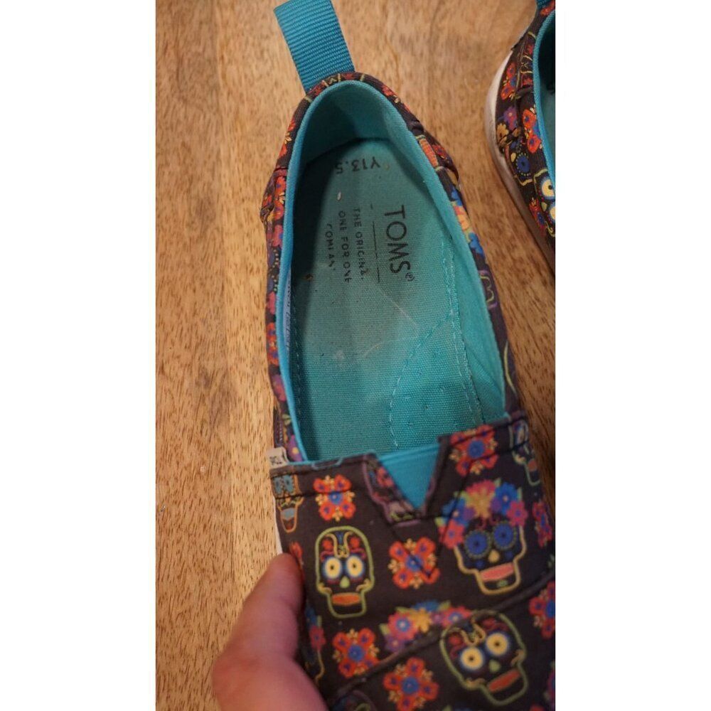 Toms YOUTH Alpargata Dia De Los Muertos Cupsole (Glow in the Dark), Size 13.5 - Picture 11 of 15